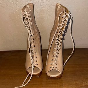 Womens high heel leather boots (jeffrey Campbell)